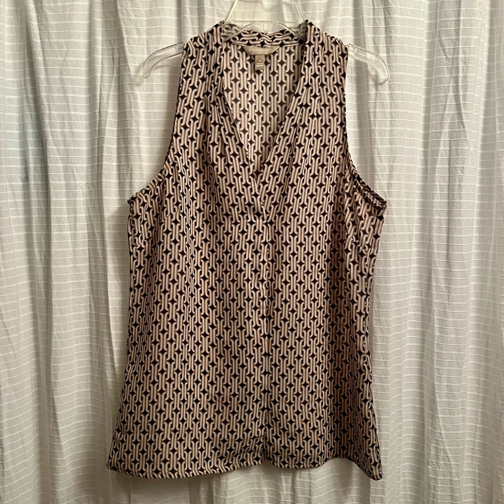 Banana Republic pattern sleeveless blouse